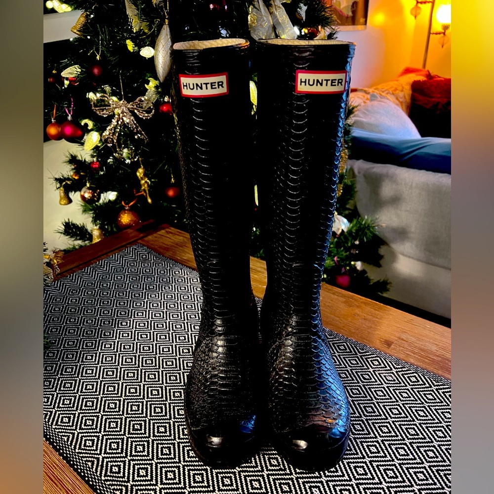 🐍Carnaby Boa Tall Snake Hunter Boots🐍